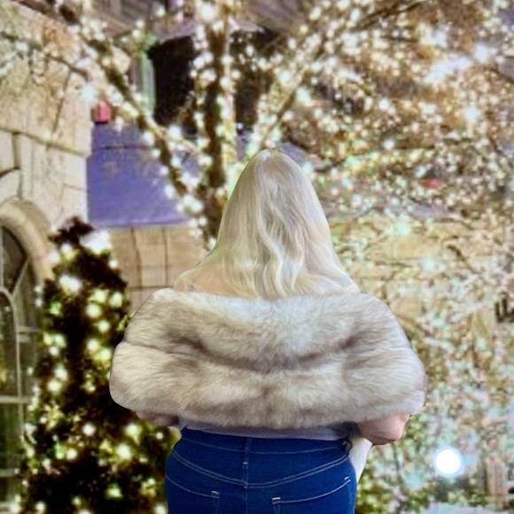 Extra Long Fox Fur Stole Vintage Hollywood Glamour Holiday Party Beautiful 😍 - Picture 4 of 8